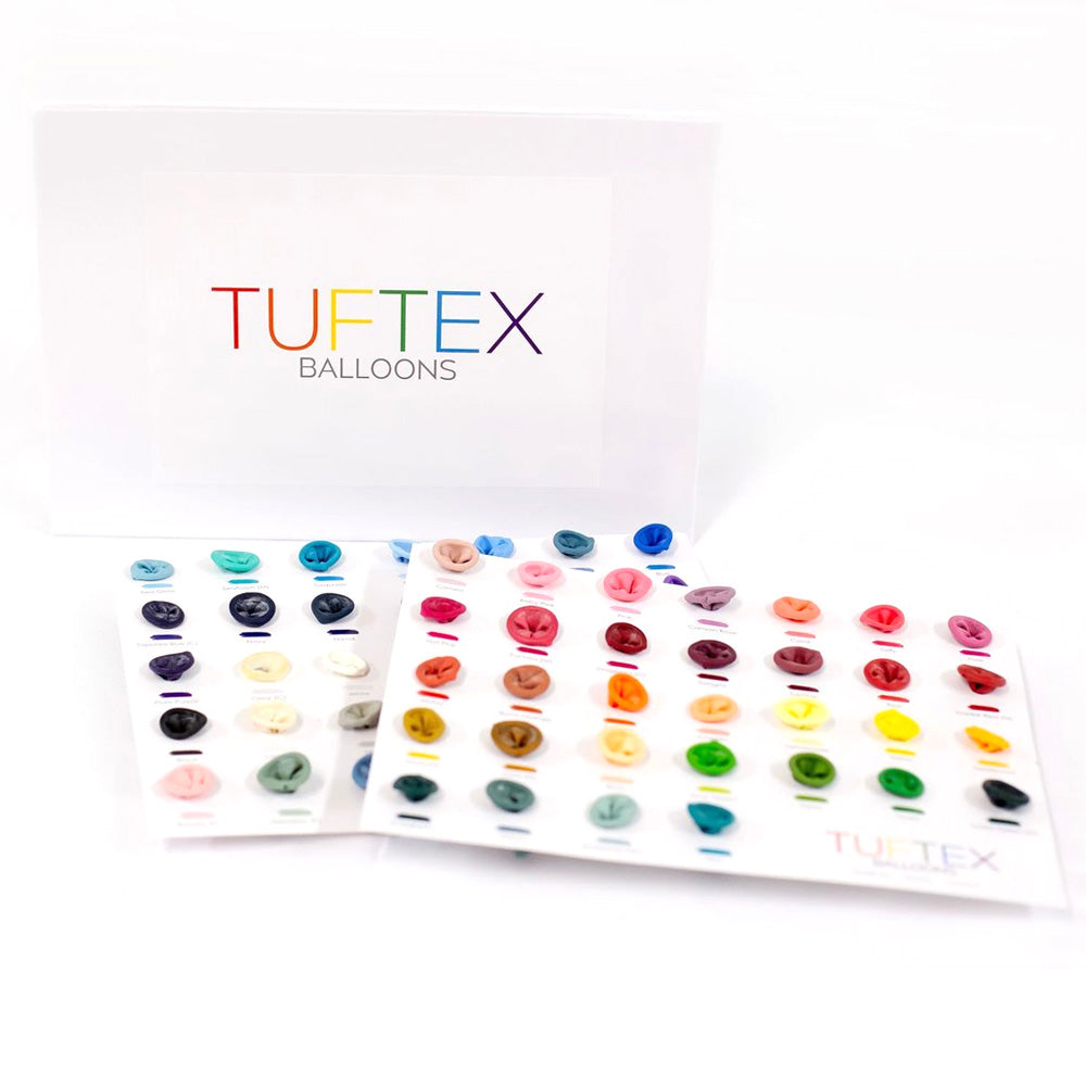 TUFTEX LATEX COLOR PORTFOLIO WITH 5 INCH BALLOONS