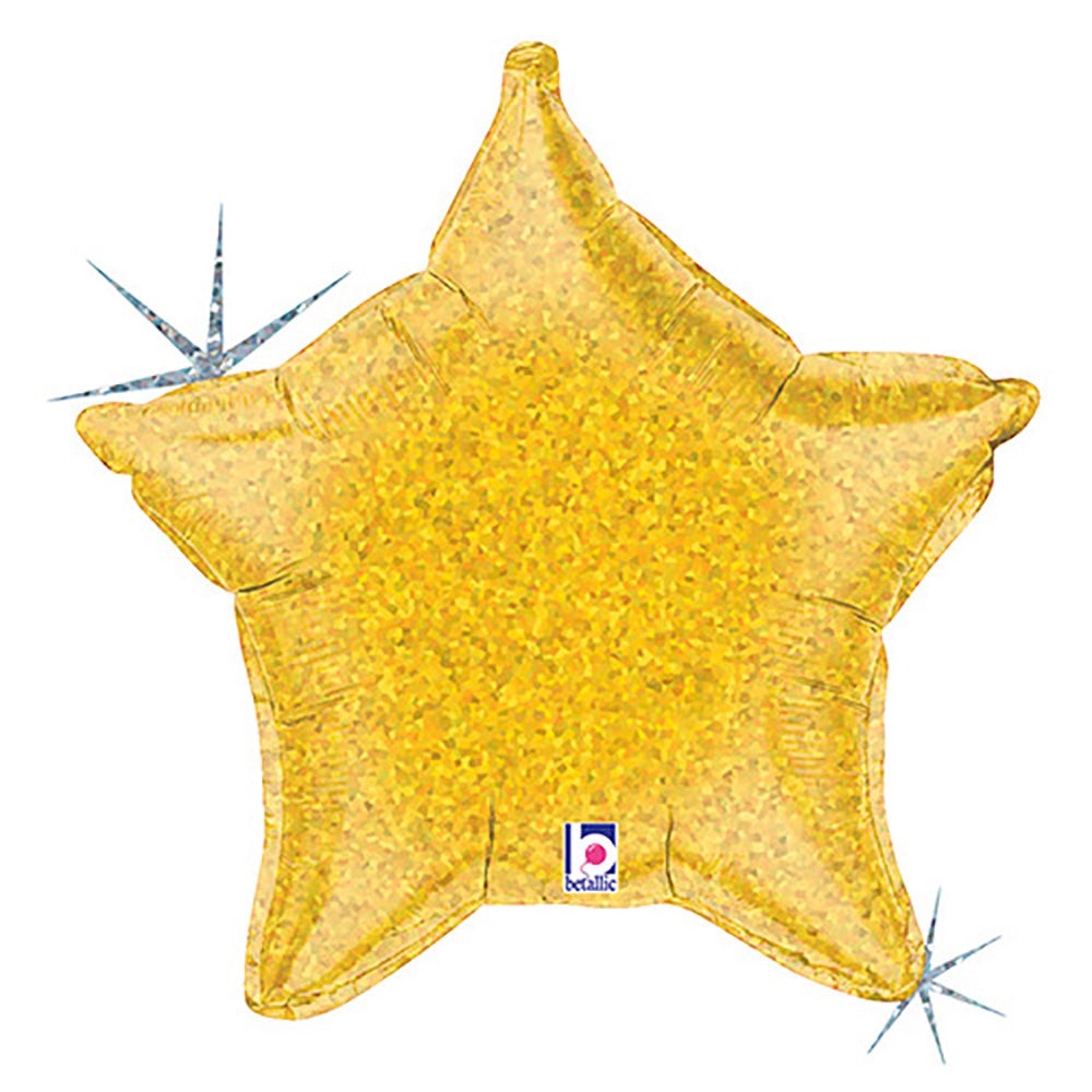 21 inch GOLD HOLOGRAPHIC STAR