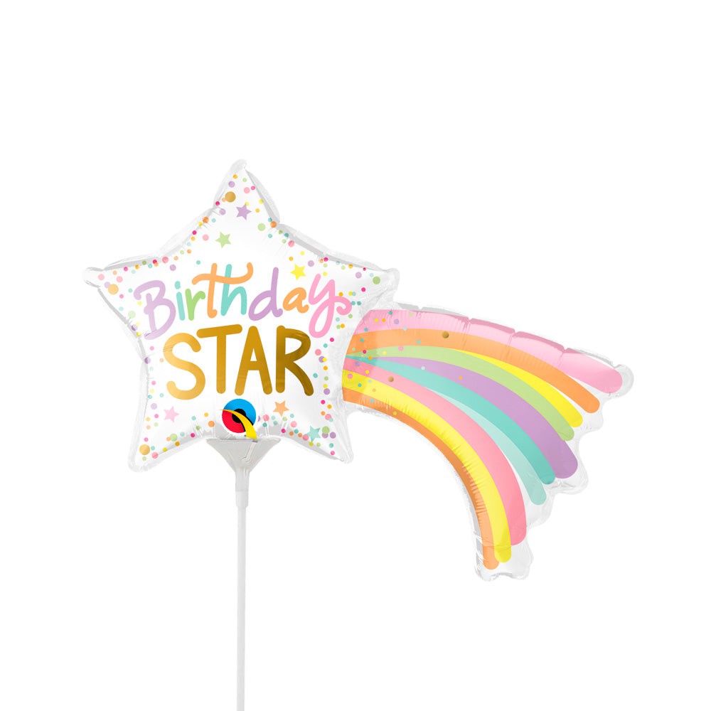 14 inch BIRTHDAY STAR MINI SHAPE (AIR-FILL ONLY)