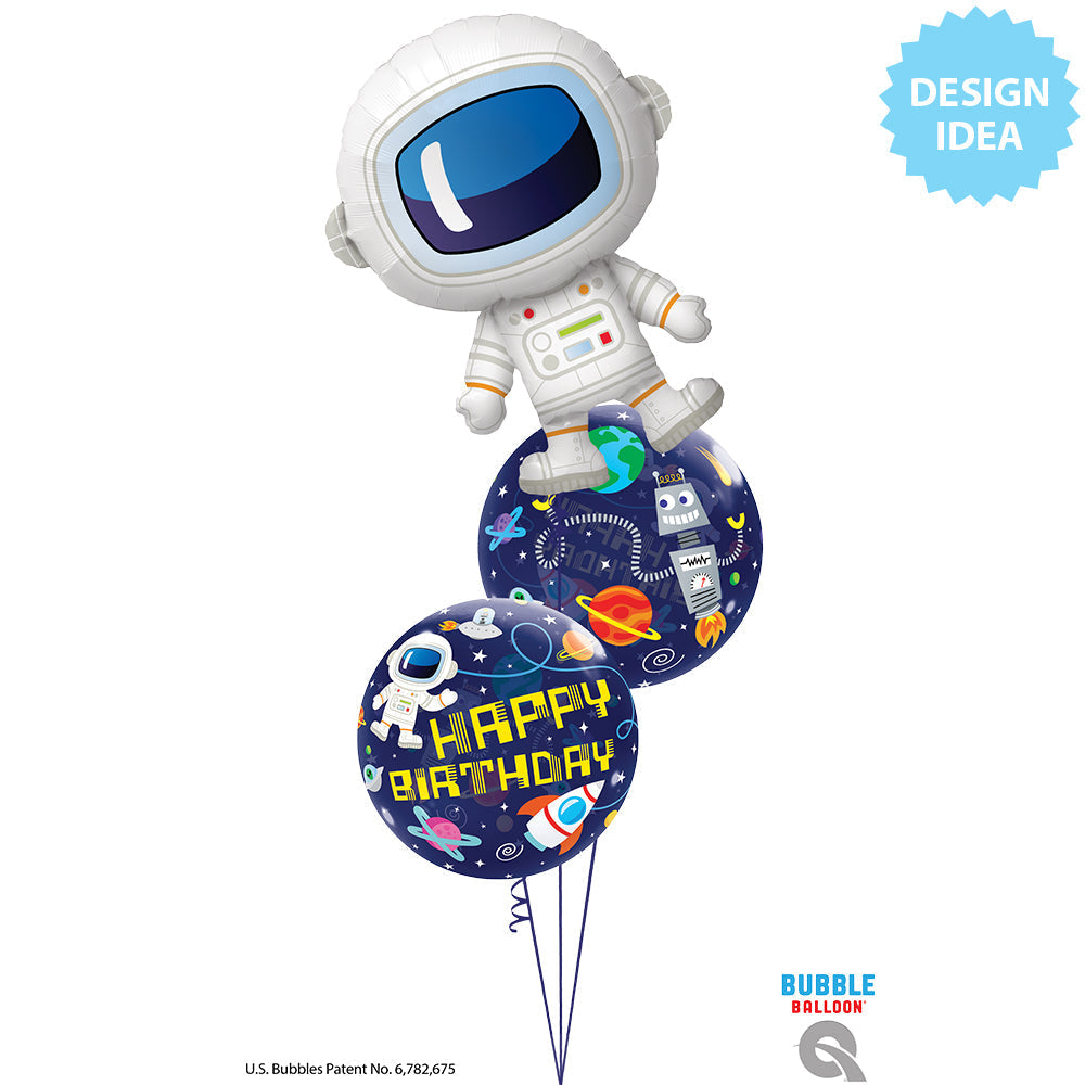 22 inch BUBBLE - BIRTHDAY OUTER SPACE