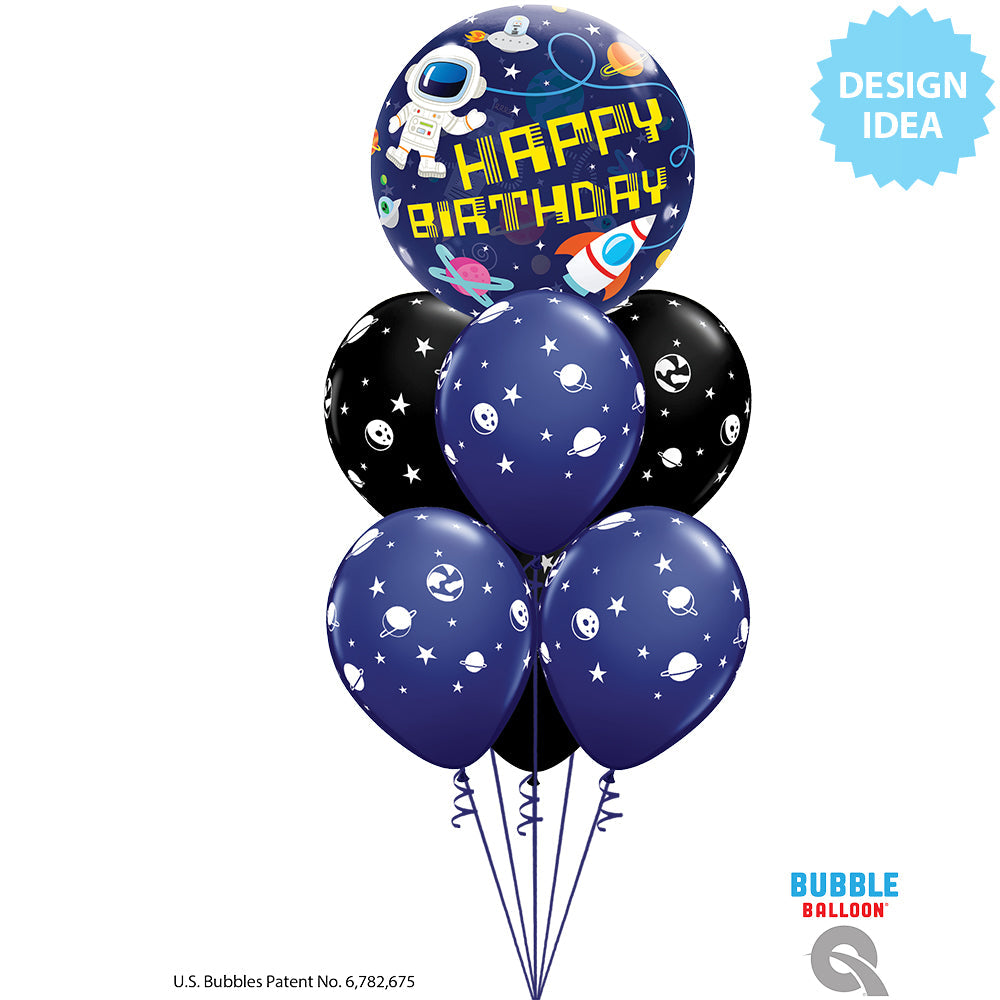 22 inch BUBBLE - BIRTHDAY OUTER SPACE
