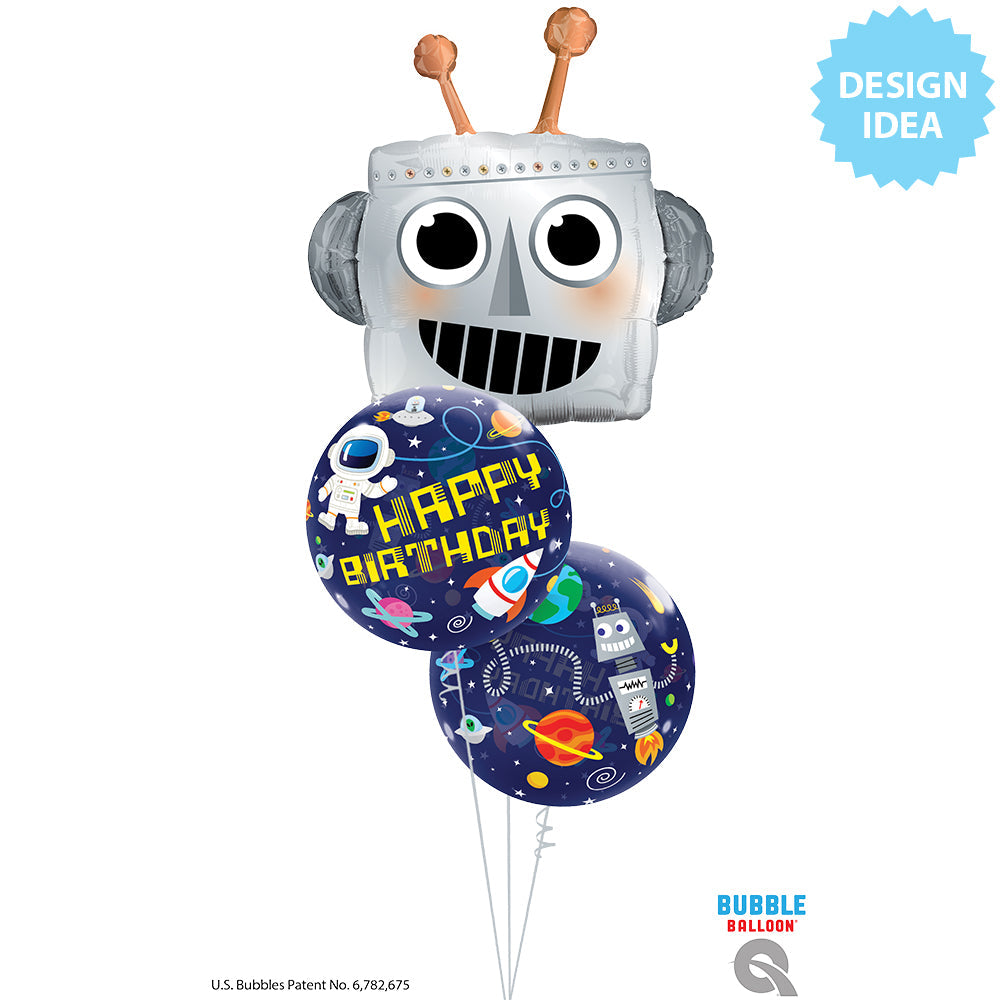 22 inch BUBBLE - BIRTHDAY OUTER SPACE